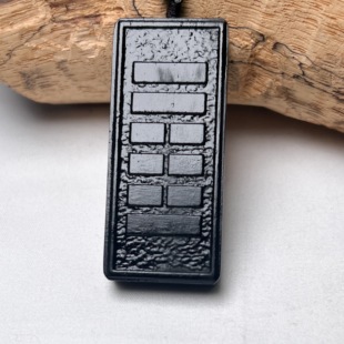 黑檀木缺木补木五行风雷益卦吊坠男女项链木雕刻牌钥匙扣挂件定制