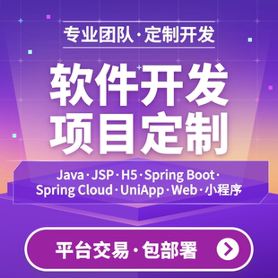 计算机设计软件工程系统开发代做 java代码编写 小程序项目定制