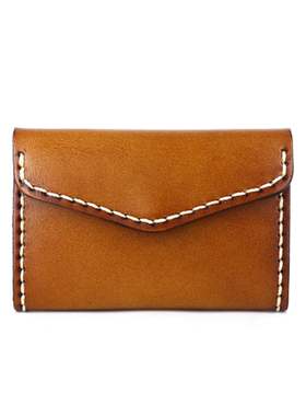 真皮植鞣头层牛皮卡包复古女信封包驾驶证男名片包便携小巧零钱包