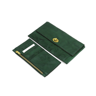 手拿包名媛招财卡包手包 真皮长款 927 头层牛皮子母零钱包复古女式