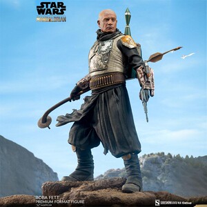 【现货】Sideshow 300829 22寸 星球大战 曼达洛人 波巴菲特 雕像