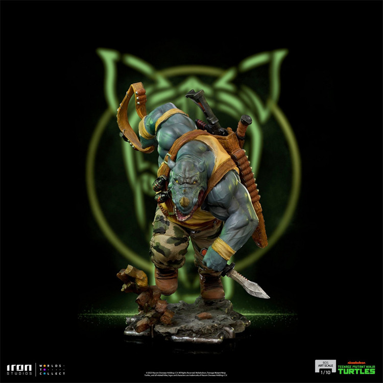 【现货】Iron Studios 1/10 TMNT 忍者神龟 牛头 猪面 巴西厂雕像