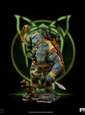 【现货】Iron Studios 1/10 TMNT 忍者神龟 牛头 猪面 巴西厂雕像