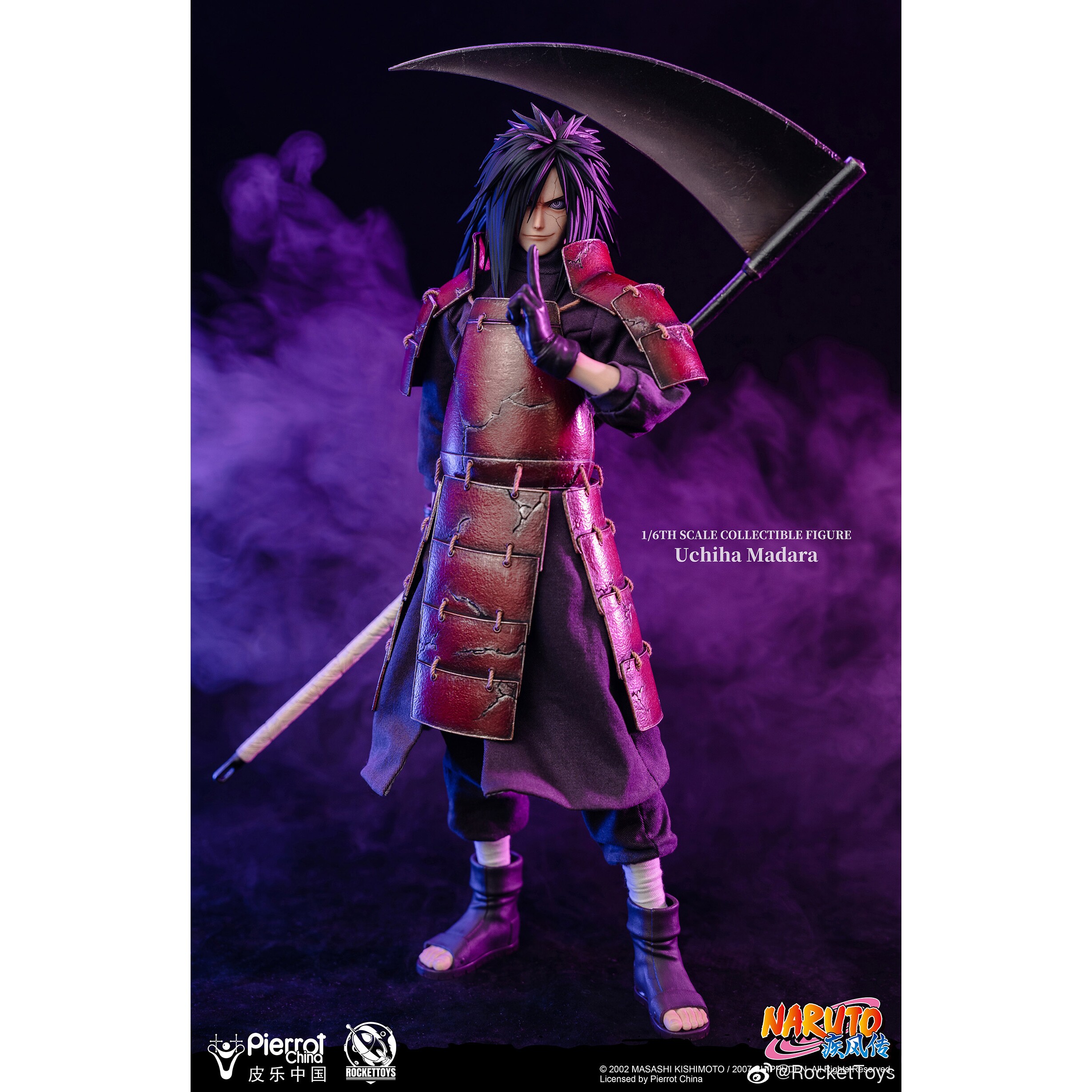 【现货】RocketToys 1/6 宇智波 斑 火影忍者 疾风传 正版授权