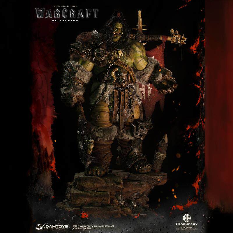 【现货】DAMTOYS DMLW03 史诗系列 电影 魔兽 地狱咆哮 30寸 雕像