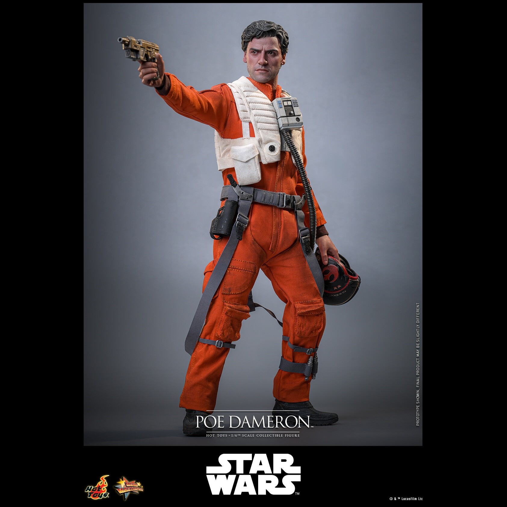 Hot Toys 1/6 星球大战 原力觉醒 波·达默龙 MMS806 可动人偶