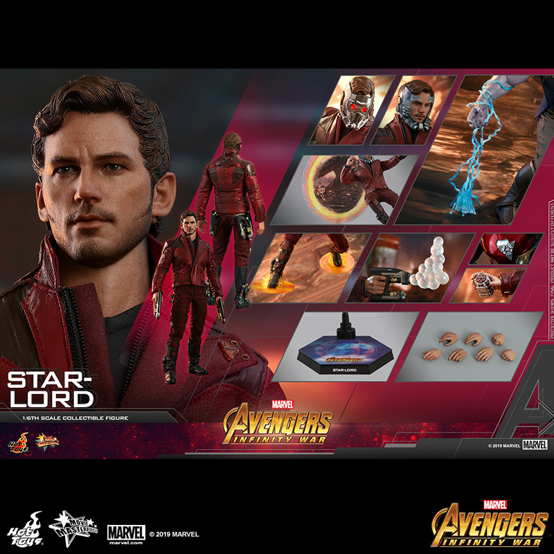 现货 HT HotToys 复联3 银河护卫队 星爵 1:6 手办兵人 人偶模型