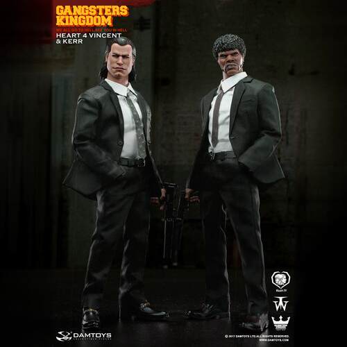 【现货】DAMTOYS 1/6 GK015 黑帮王国 红桃4 文森+科尔 双人套装