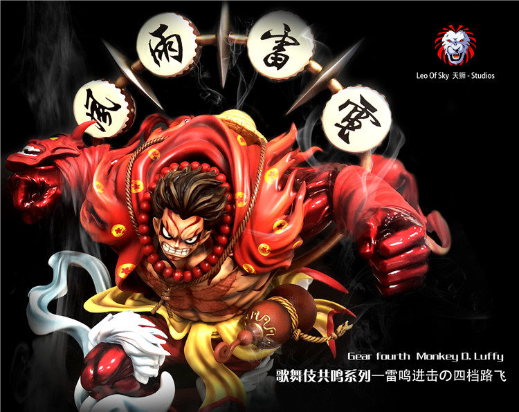 天狮 歌舞伎 四档路飞 雷鸣进击 gk限量雕像【漫迷坊】