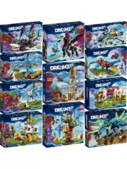 Dreamzzz Dream City Hunter Series Matteo and Robot Mr. Booz Space Bus Building Blocks
