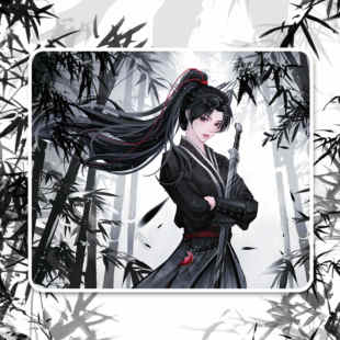 QuotaxGaming 赤 特别版 细面控制鼠标垫  井上poron底棉