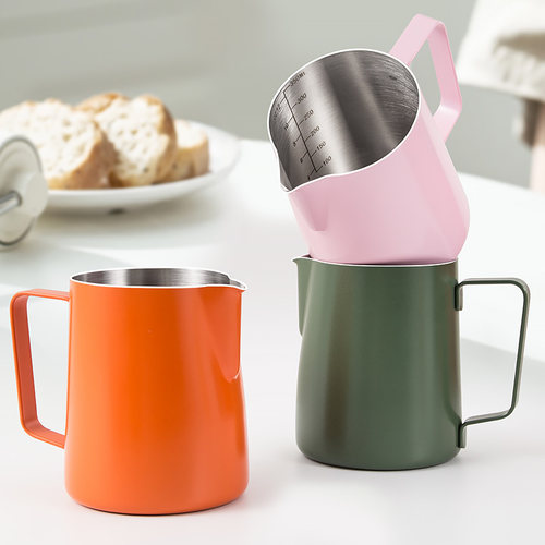 意式咖啡拉花杯加厚304不锈钢