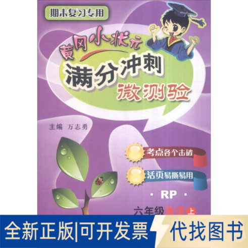 正版全新暂AE课标英语6上(人教PEP版)/满分冲刺微测验9787508849041万志勇龙门书局2022-04-22