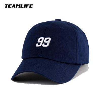 韩国Teamlife数字刺绣棒球帽子