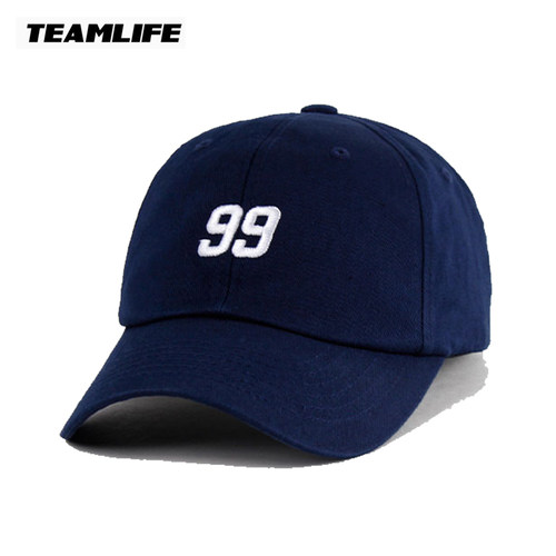 韩国Teamlife数字刺绣棒球帽子