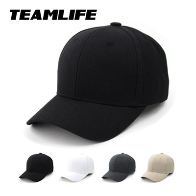 TEAMLIFE正品纯色硬顶光身帽子