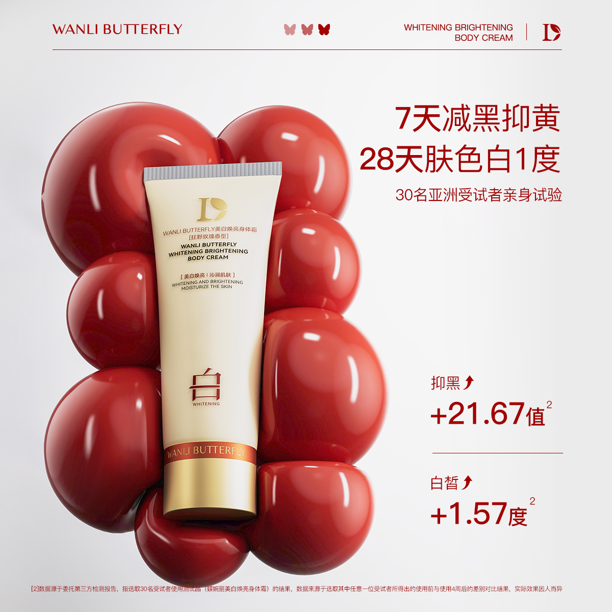 美白焕亮身体霜200g/个 祛黄提亮淡化黑色素保湿细嫩光亮身体乳
