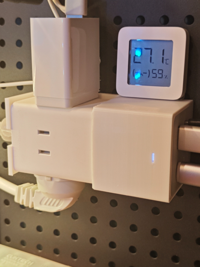 适用于宜家SKADIS 斯考迪斯 洞洞板配件 小米67W桌面快充插座支架