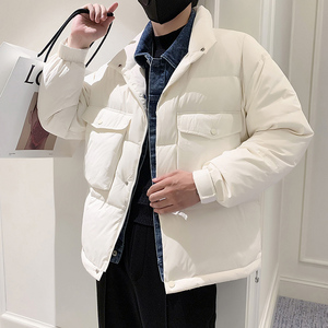 抖音直播假两件羽绒棉服宽松版棉衣A370-M808-P148图片