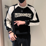 秋冬新款潮牌卫衣圆领打底衫男A370-W32-P65，男装卫衣，电商A370