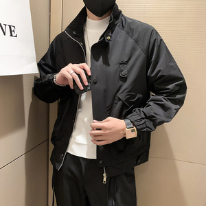 JK31-P98-控138 秋季新款潮牌工装立领休闲夹克男图片