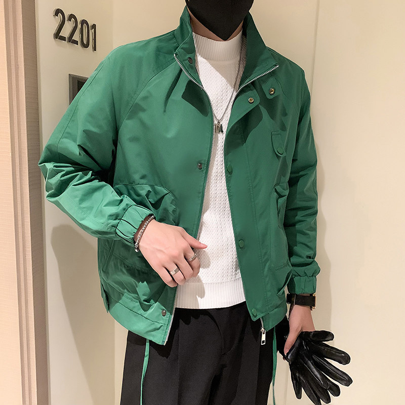 JK31-P98-控138秋季新款潮牌工装立领休闲夹克男,男装夹克,电商A370