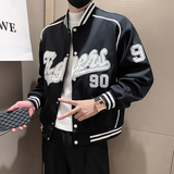 JK26-P98-控138社会小伙棒球服机车服夹克外套男黑，男装夹克，电商A370