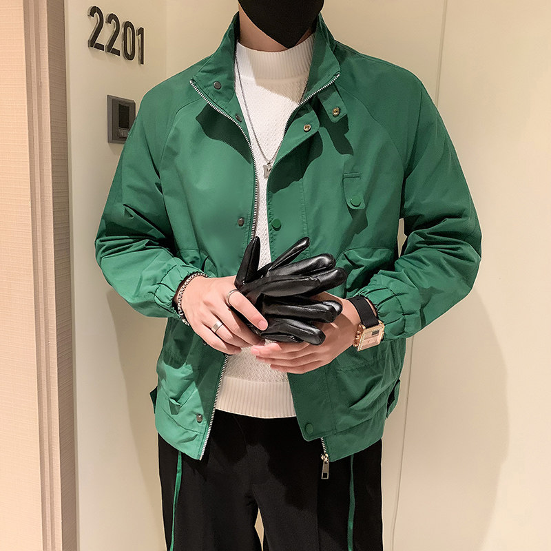 JK31-P98-控138秋季新款潮牌工装立领休闲夹克男,男装夹克,电商A370