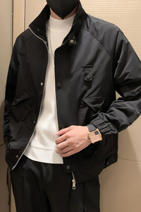 JK31-P98-控138 秋季新款潮牌工装立领休闲夹克男图片