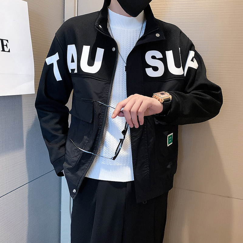 JK29-P98-控138店主秋季男士夹克外套工装宽松立领潮流休闲男,男装夹克,电商A370