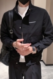 秋季新款社会小伙立领夹克外套男黑JK25-P88-控118，男装夹克，电商A370