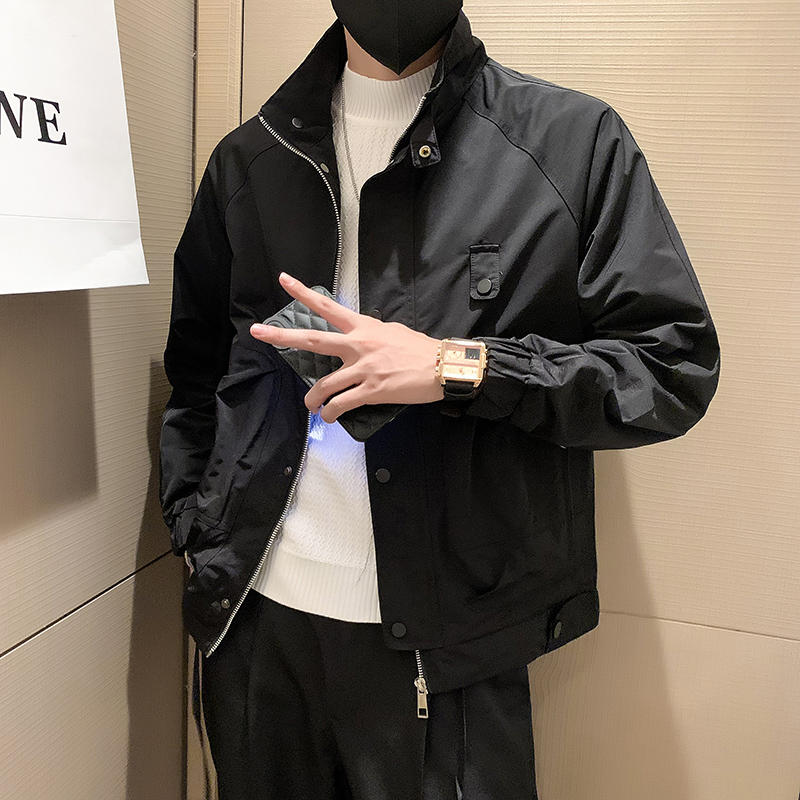 JK31-P98-控138秋季新款潮牌工装立领休闲夹克男，男装夹克，电商A370