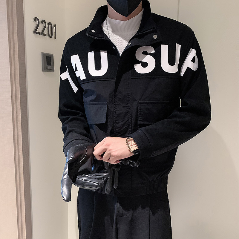 JK29-P98-控138店主秋季男士夹克外套工装宽松立领潮流休闲男,男装夹克,电商A370