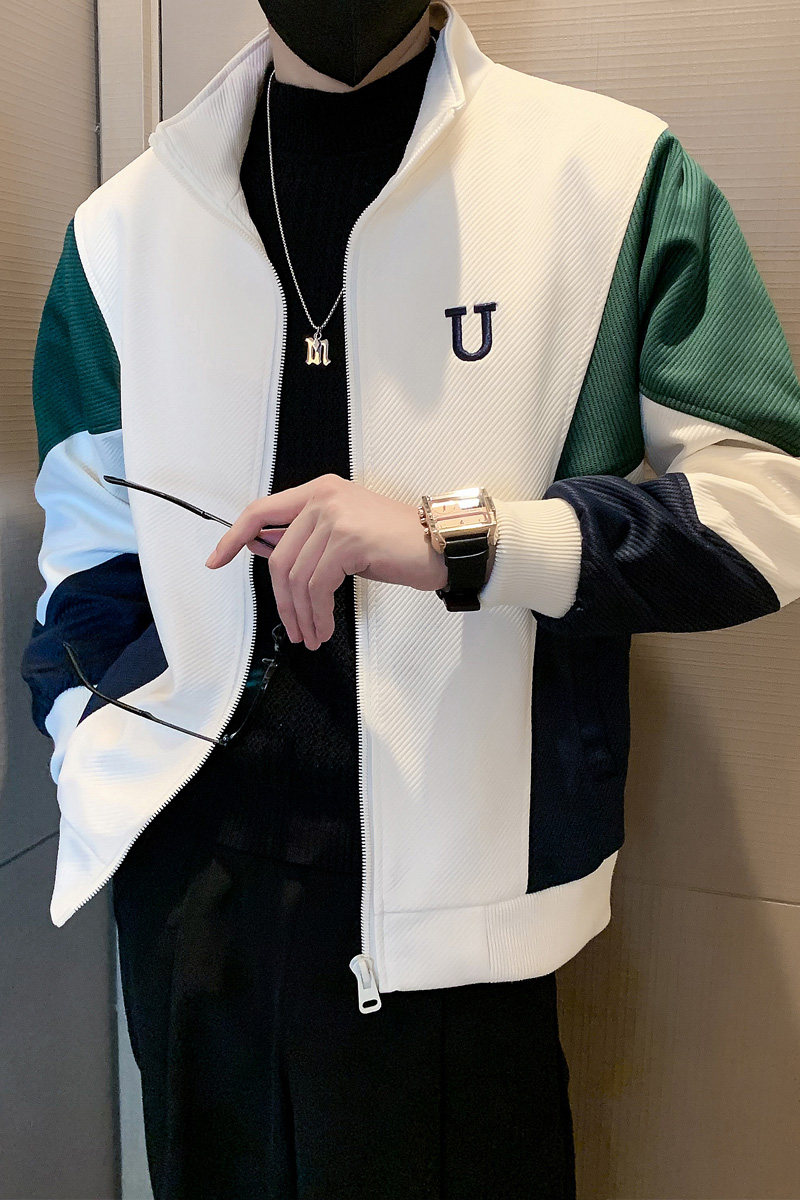 JK30-P108-控148-秋冬社会小伙潮牌新款棒球服机车服夹克外套男1,男装夹克,电商A370
