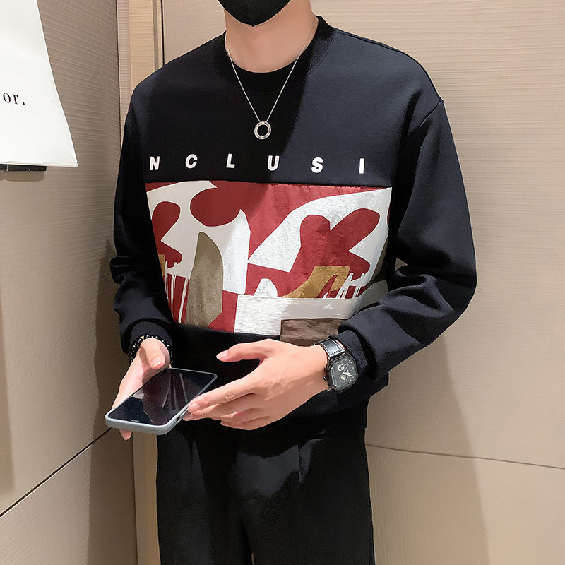2024秋冬潮牌新款圆领卫衣男A370-W31-P65,男装卫衣,电商A370