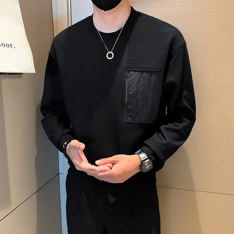 秋季新款潮牌圆领套头卫衣男W33-P65图片