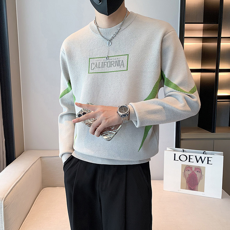 店主秋冬新款圆领套头针织毛衣打底衫男潮MY218-P68-控98,男装针织衫/毛衣,电商A370