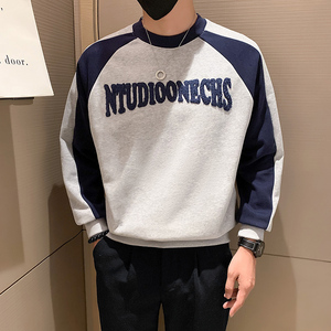 秋冬新款潮牌卫衣圆领打底衫男A370-W32-P65图片