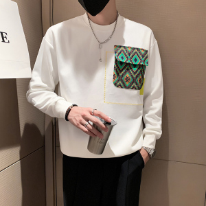 W23-P65-控98 店主风秋冬新款潮牌圆领卫衣打底衫男潮图片