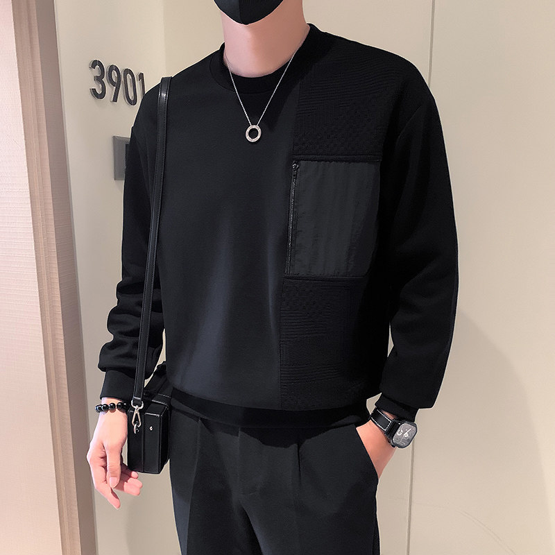 秋季新款潮牌圆领套头卫衣男W33-P65图片