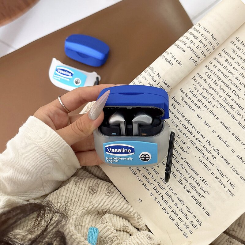 趣味创意凡士林润唇膏适用三星buds3Pro保护套个性立体buds3无线蓝牙耳机壳防摔硅胶恶搞buds3/Pro软壳ins女
