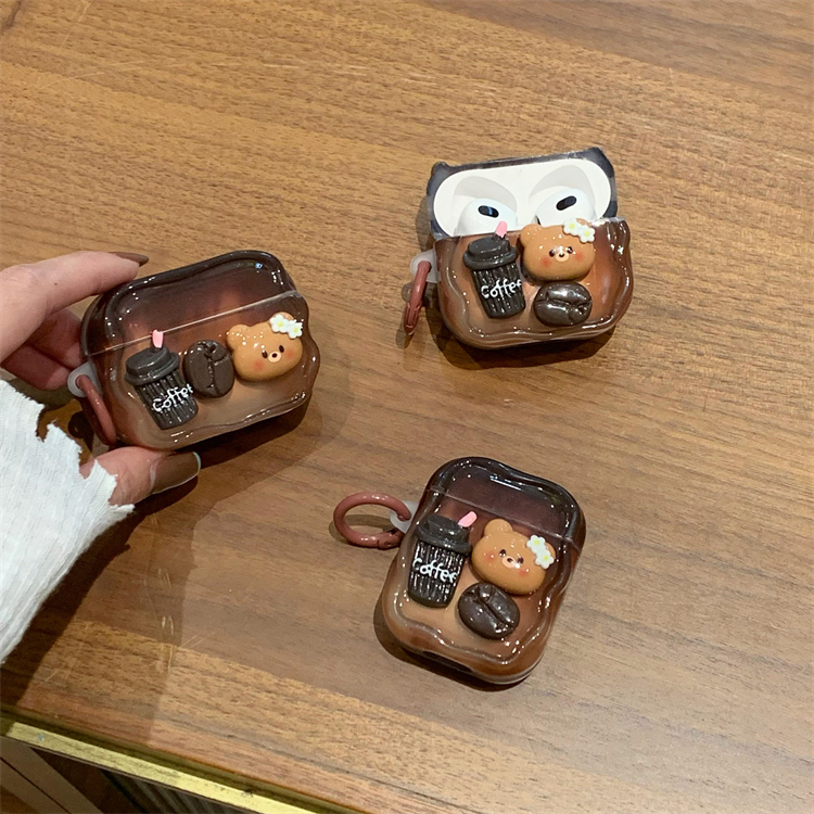 苹果AirPods晕染咖啡蓝牙耳机壳