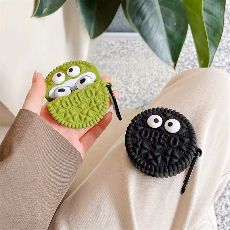 适用AirPodsPro2保护套苹果耳机套airpods3保护套创意眼睛饼干奥利奥1/2代无线蓝牙Pro耳机包三四5代airpods2,3C数码配件,耳机保护套,淘宝优惠券,粉丝福利购,淘宝优惠卷