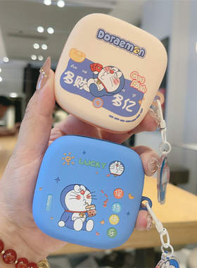 卡通可爱哆啦A梦适用华为Free Arc无线蓝牙耳机壳clip2创意se4耳机保护套freebudsPro3防摔盒6代5i7i软壳se2