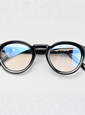 复古眼镜框男女同款赛璐珞眼镜框配防蓝光近视片大脸眼镜框10682