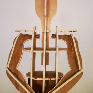 甲胄模特产品展示架木人形模特支架古风-cos拍照展示木架盔甲