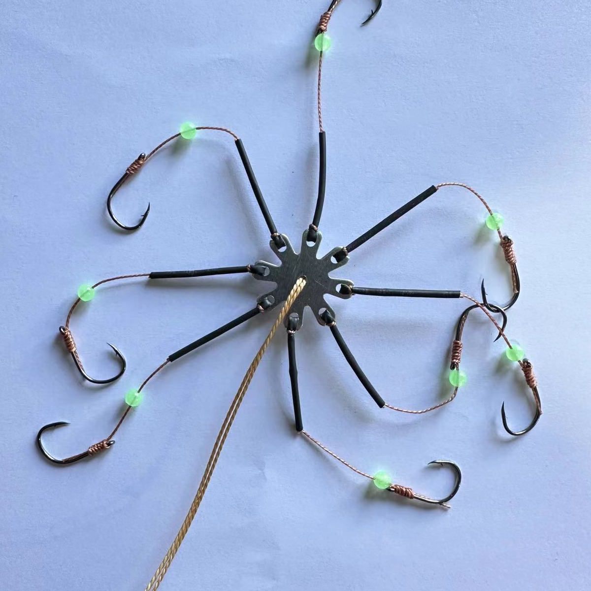 14号夜光加长翻板钩方块八爪海抛竿长线鱼钩爪钩爆炸正品浮钓大头