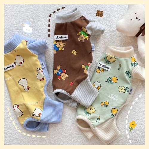 bluetime宠物秋冬款四脚衣童趣风