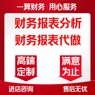 财务报表分析编制代做资产利润盈利估值模型建立分析整理满意为止