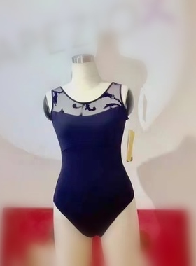Grishko俄罗斯进口芭蕾舞服练功服女成人连体宽肩体操服DA1502/1M